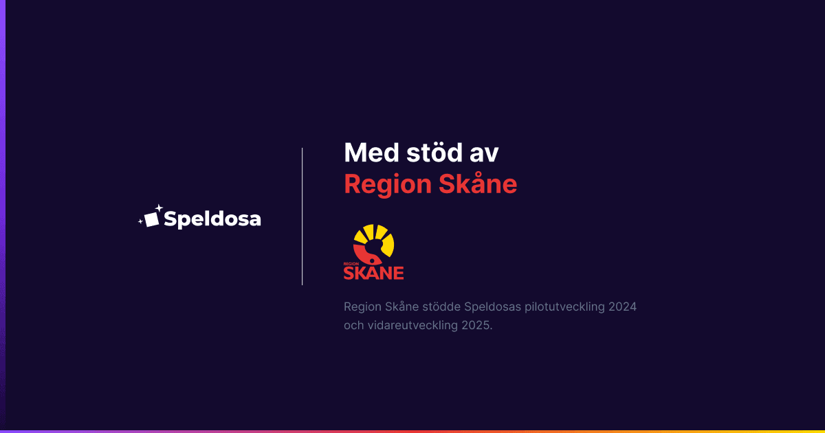 Utvecklad med stöd av Region Skåne